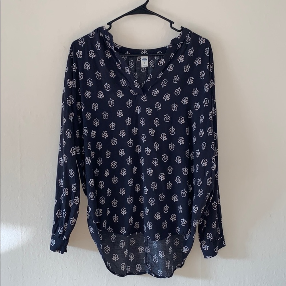 Old Navy V-Neck Blouse with Floral Pattern